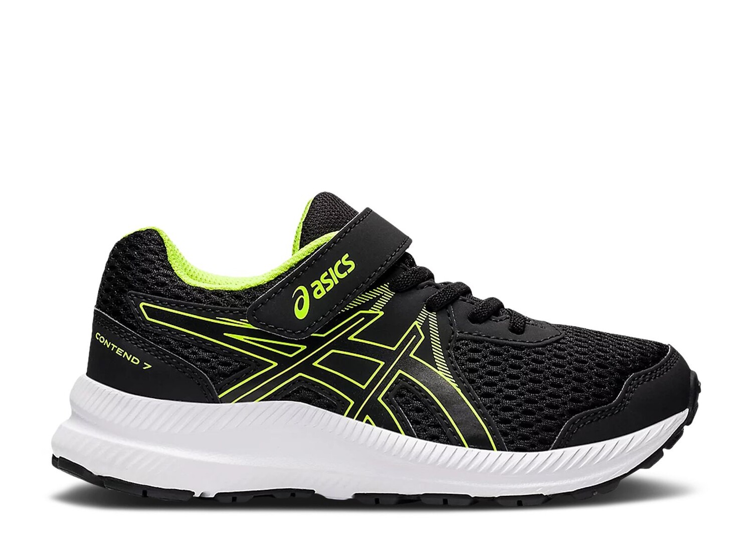 

Кроссовки ASICS Contend 7 Ps 'Black Hazard Green', черный