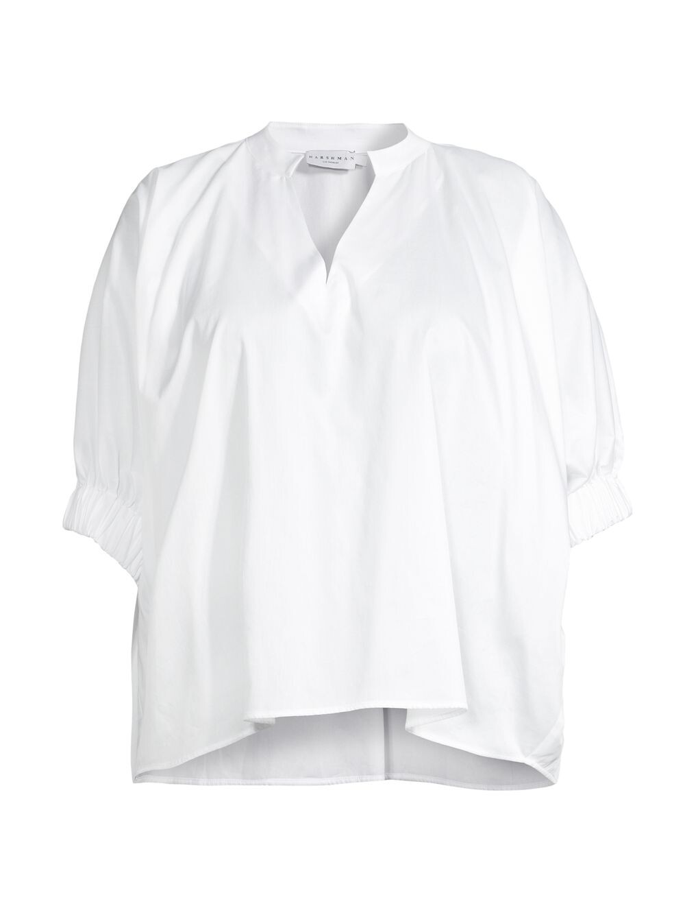 

Блузка Medina с разрезом на горловине Harshman, Plus Size, белый