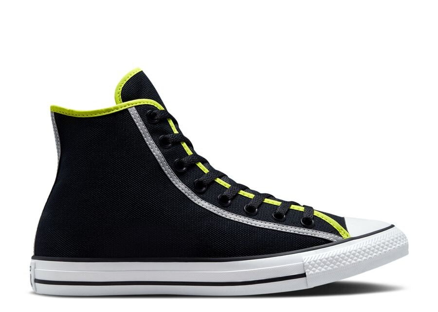 

Кроссовки Converse Chuck Taylor All Star High, цвет Black Lime Twist