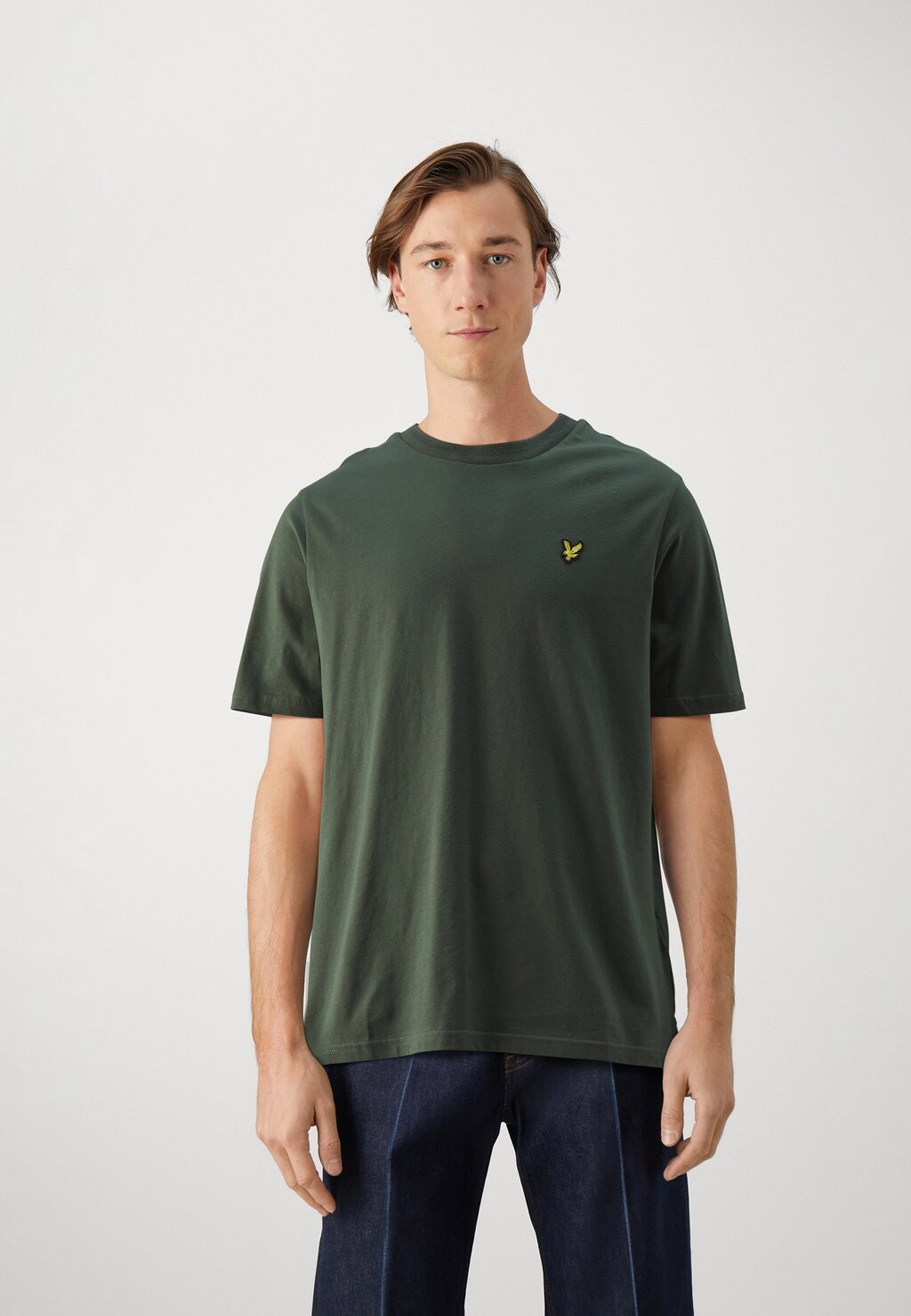 

Базовая футболка Textured Tipped Lyle & Scott, цвет wilton green