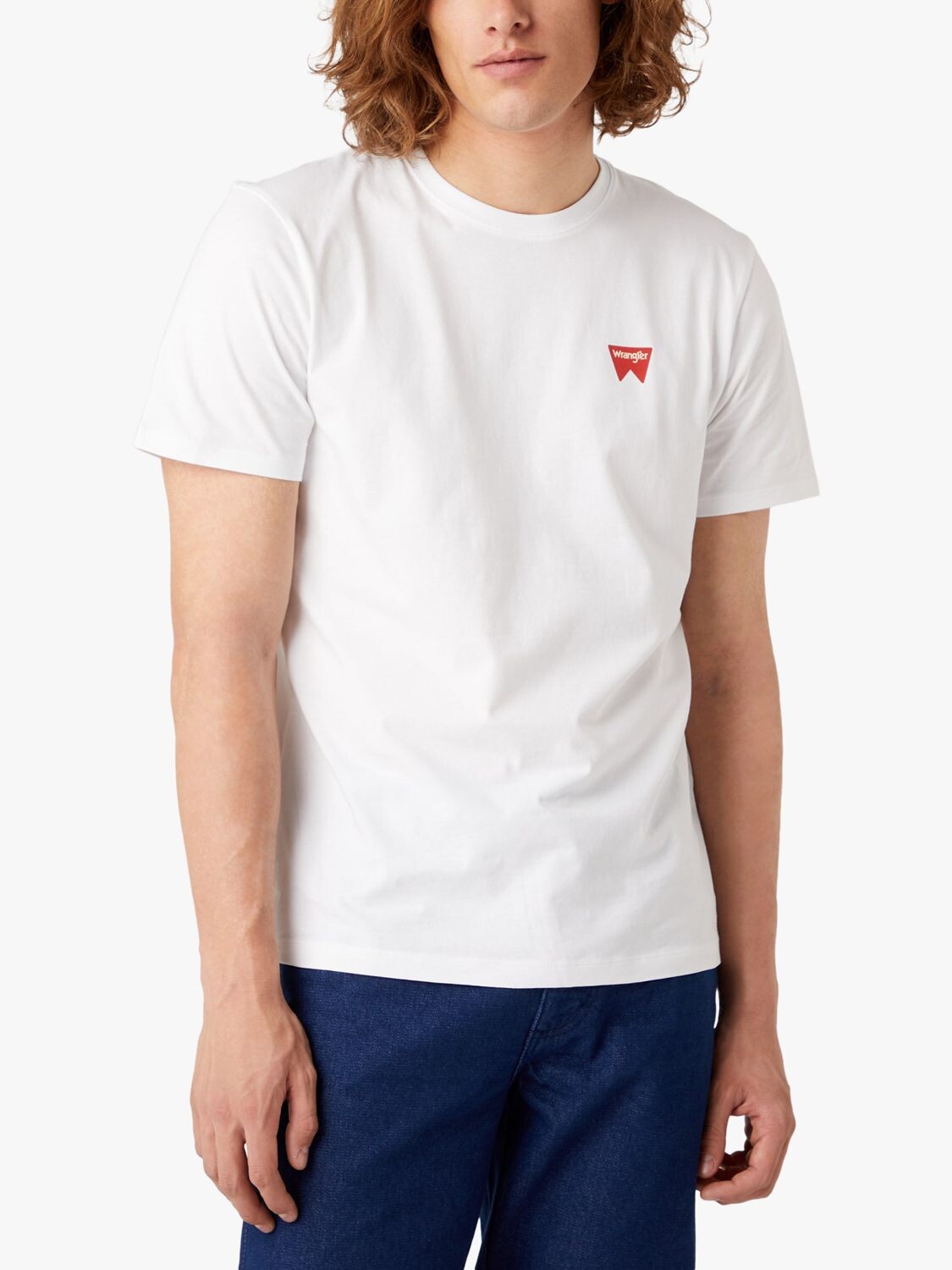 

Футболка с круглым вырезом с логотипом Wrangler Classic, белая