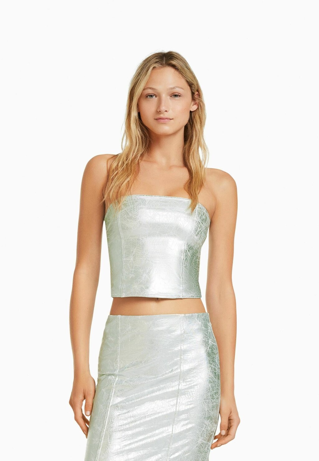 

Юбка Bershka, серебро