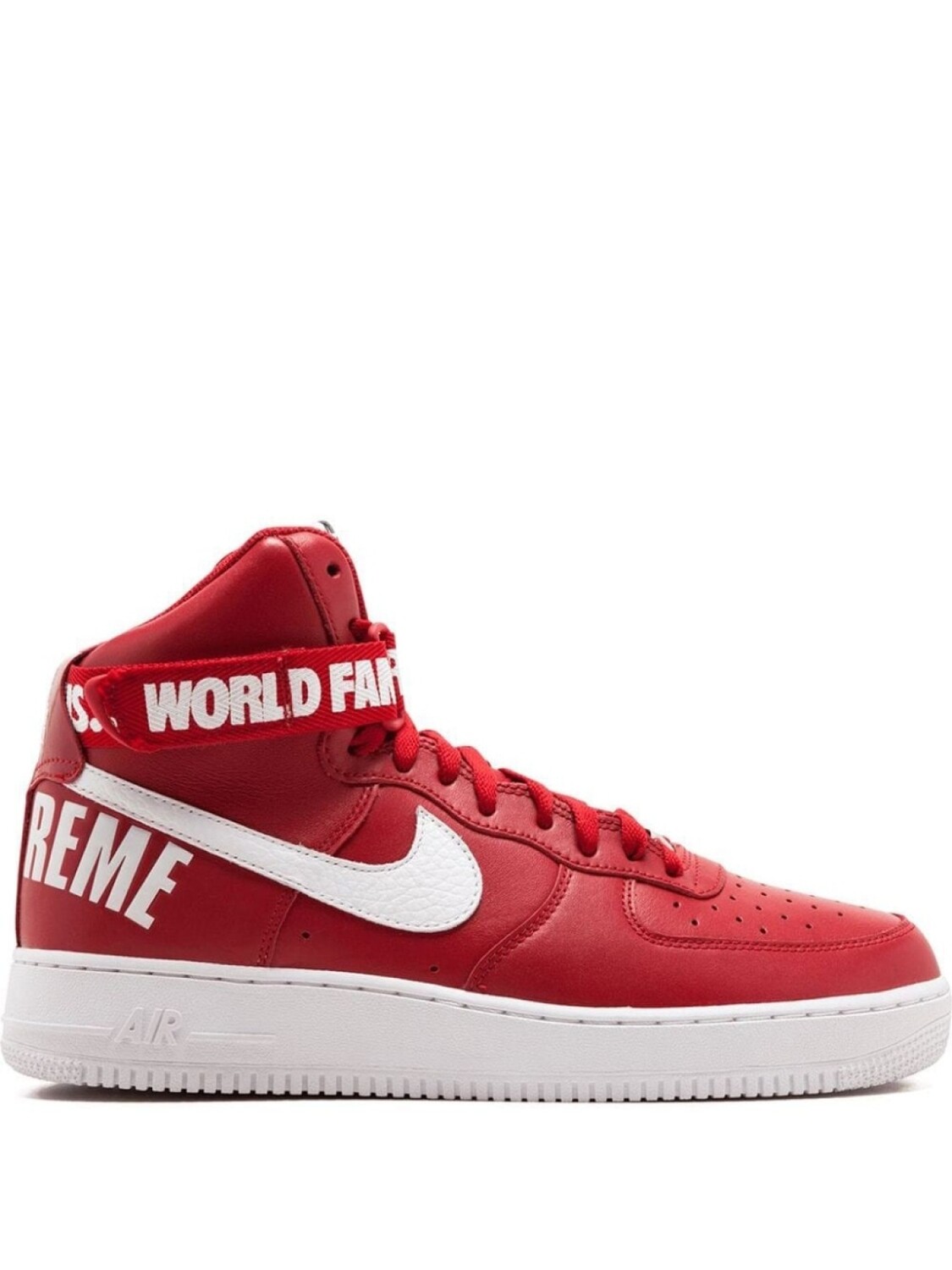 

Nike кроссовки Air Force 1 High Supreme SP 'Red', красный