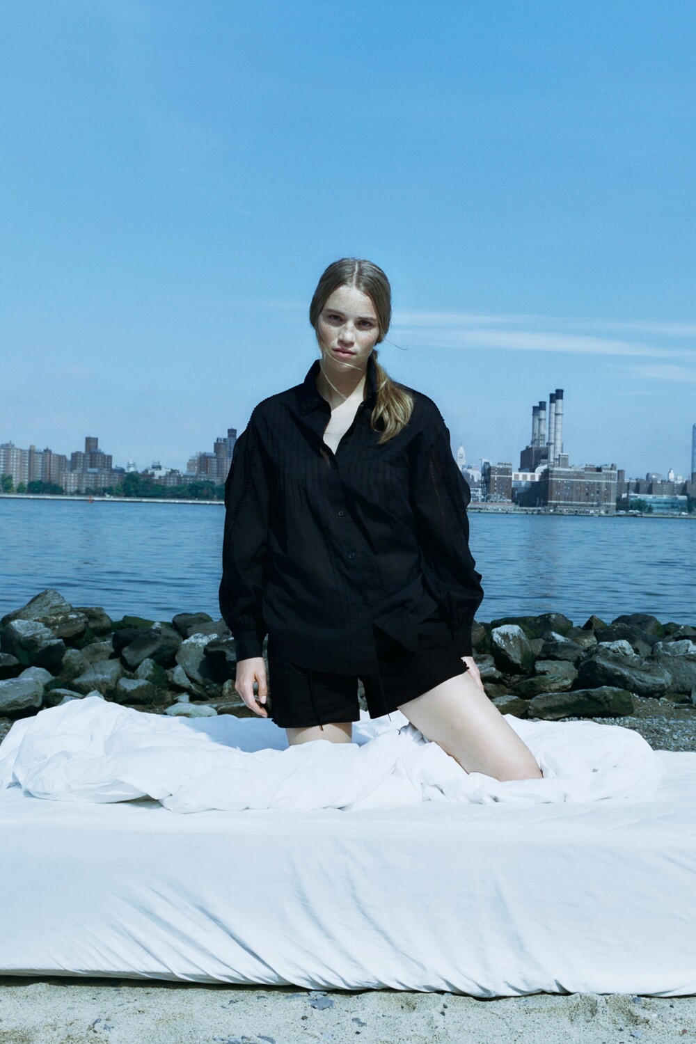

Декоративные шорты Zara, черный