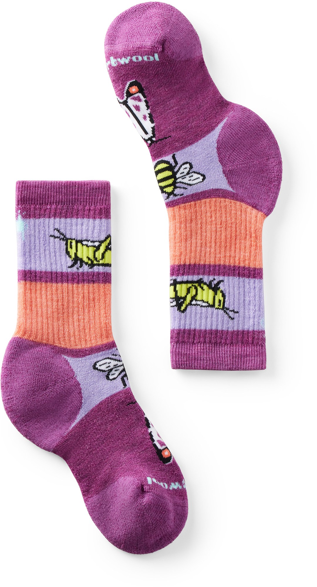 Носки Hike с полной подушкой и узором «Садовые жуки» — детские Smartwool, фиолетовый fogato valter 100% full size bugs