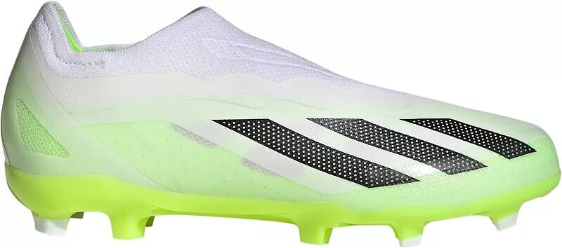 

Футбольные бутсы без шнурков Adidas Kids' X Crazyfast.1 FG, белый/зеленый