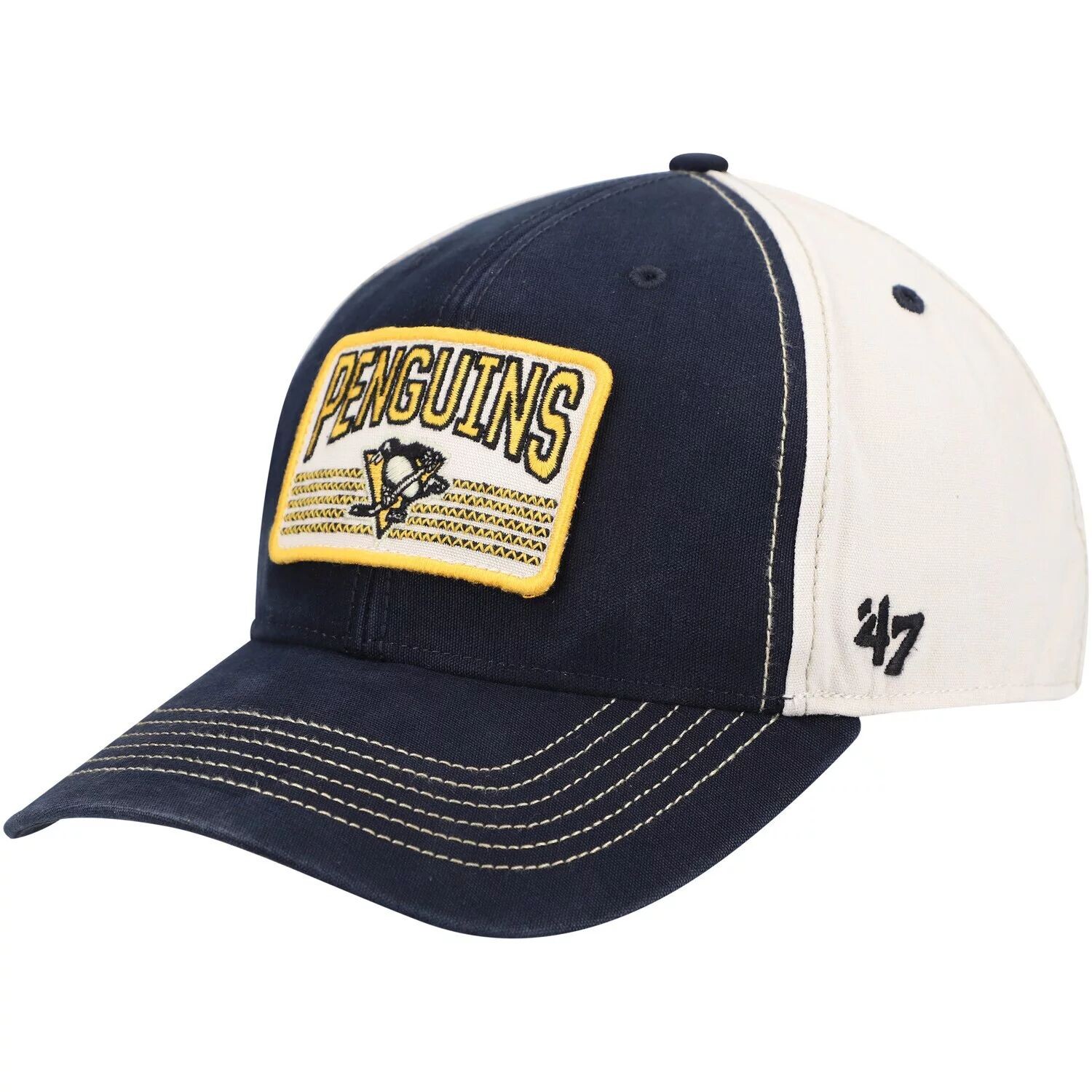 

Мужская черная регулируемая кепка '47 Pittsburgh Penguins Shaw MVP