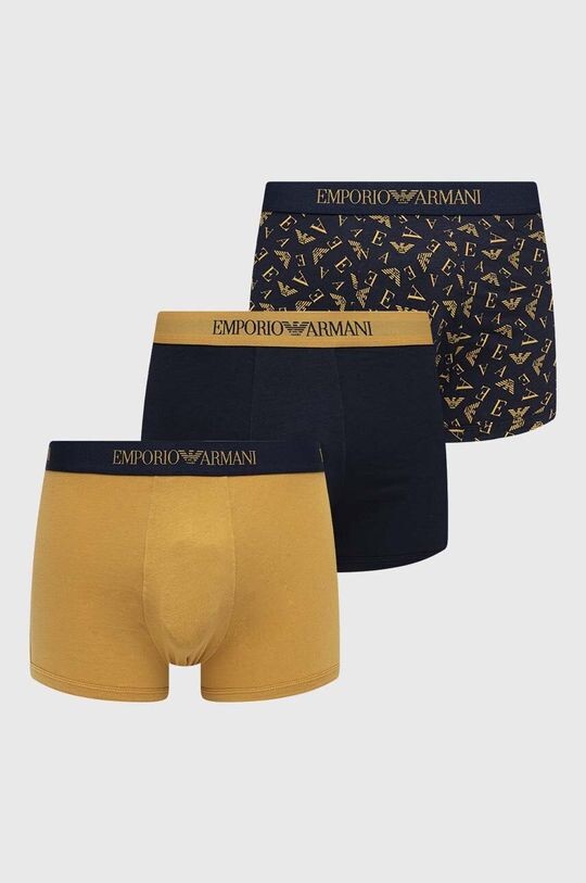 

Комплект хлопковых боксеров , 3 пары Emporio Armani Underwear, мультиколор