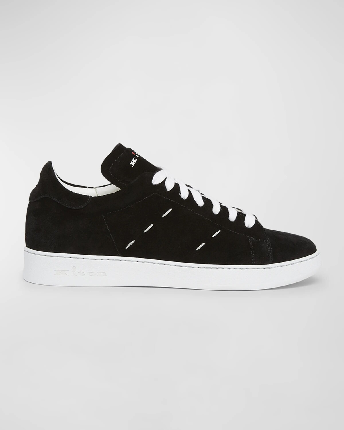 

Мужские замшевые низкие кеды Kiton, цвет Blk