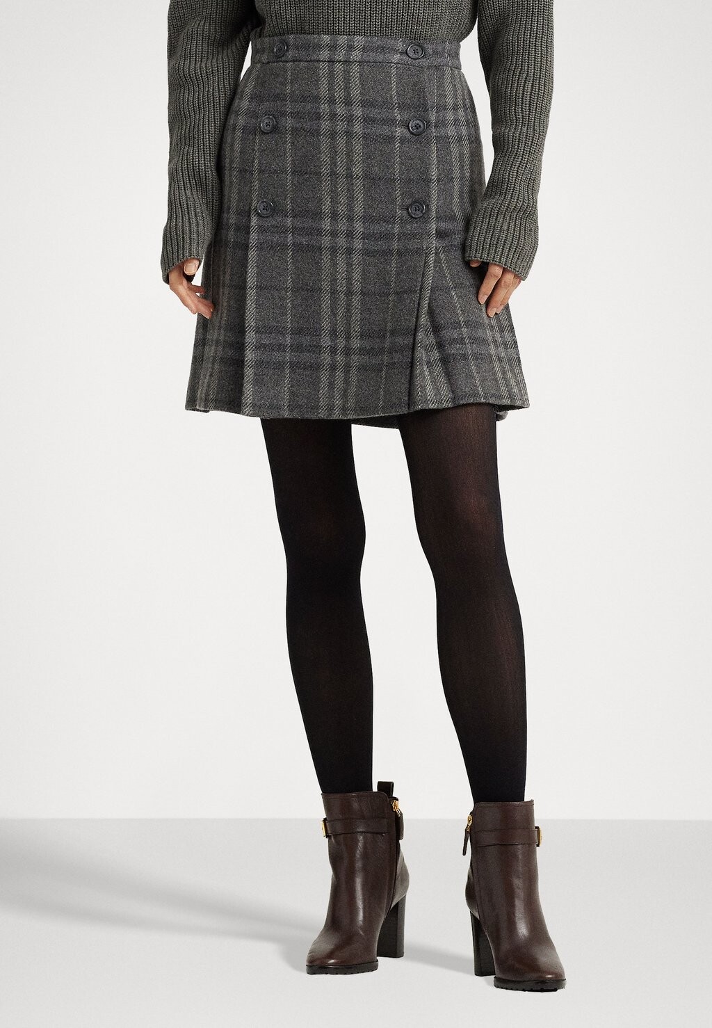 

Юбка Lauren Ralph Lauren КАТТИНА МИНИ, мульти серый меланж