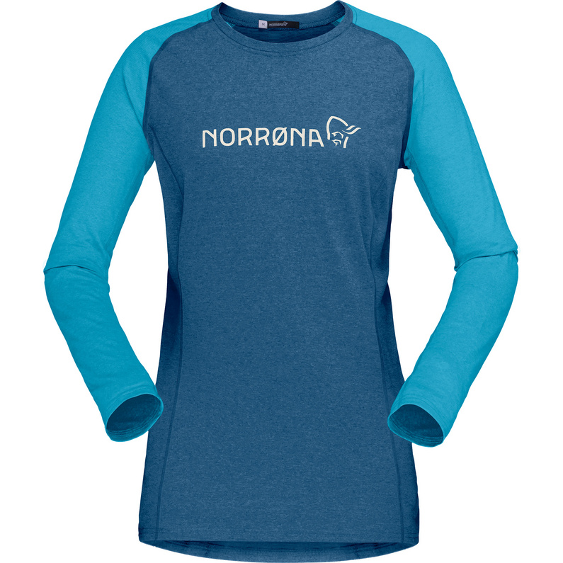 Женская легкая рубашка Fjora Equalizer с длинными рукавами Norrona, синий рубашка для езды на мотоцикле горном велосипеде горном велосипеде