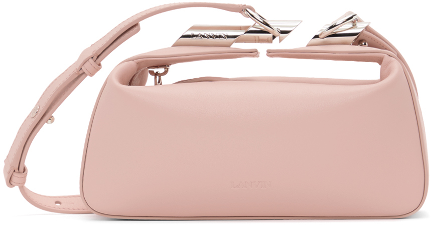 сумка клатч сумка зайка розовая sumka zaika white белый Розовый кожаный клатч Haute Sequence Розовый Lanvin