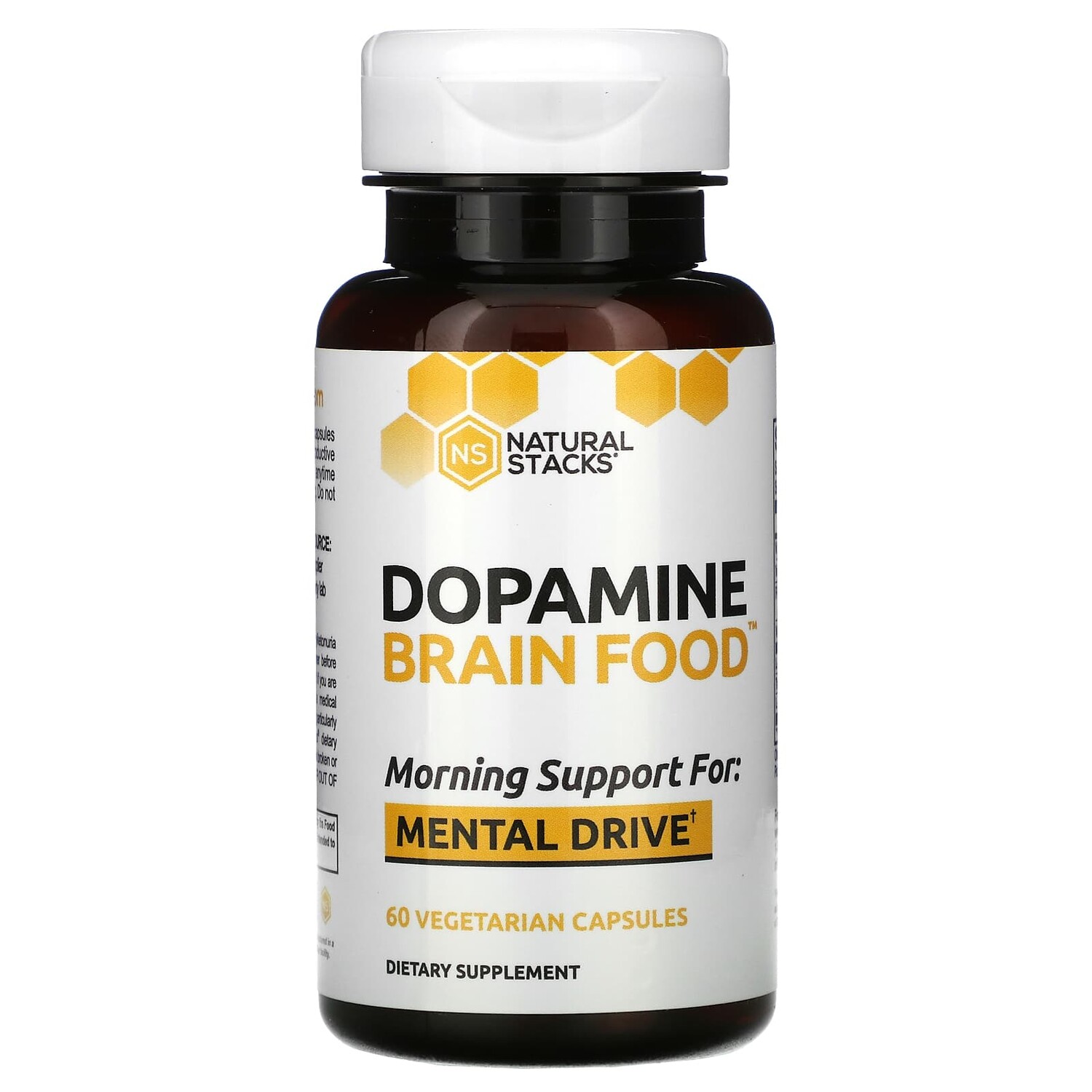 

Dopamine Brain Food, 60 вегетарианских капсул, Natural Stacks