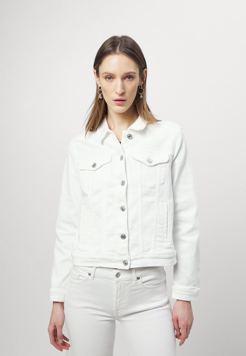 

Джинсовая куртка 7 for all mankind, белый