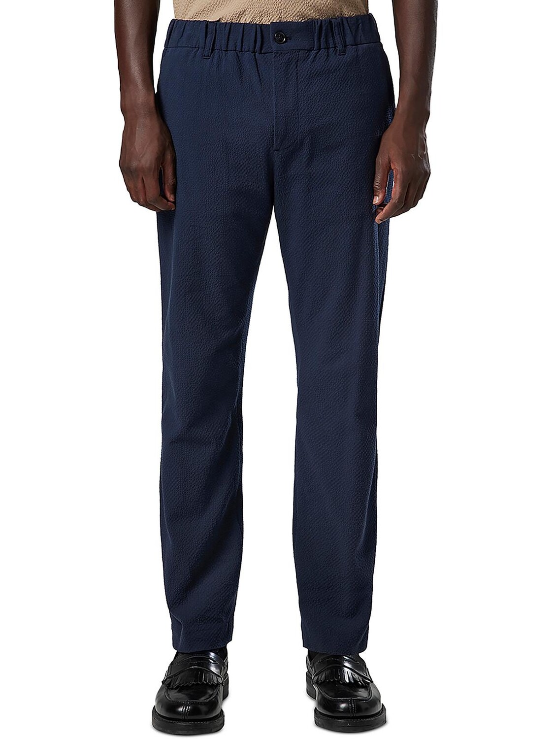 

Мужские свободные прямые брюки из смеси органического хлопка Nn07, цвет Navy Blue