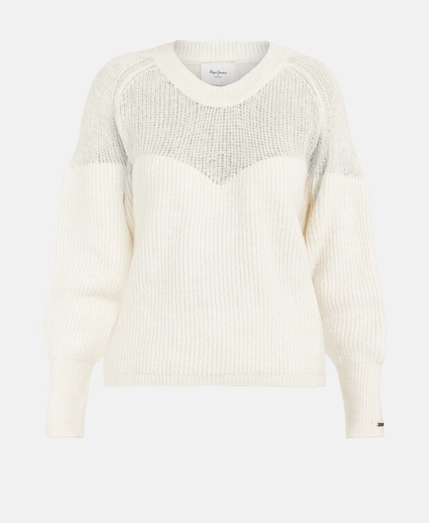 

Вязаный джемпер Pepe Jeans, экрю