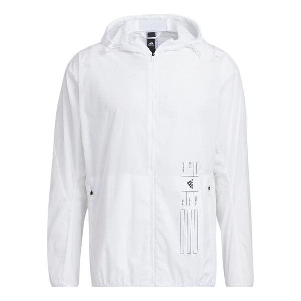 цена Куртка adidas Th Lite Wvjk Solid Color Sports Hooded Jacket White, мультиколор
