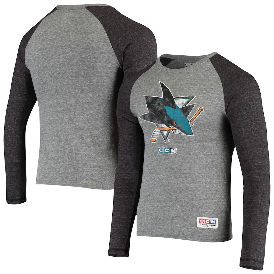 

Футболка с длинным рукавом CCM San Jose Sharks, серый