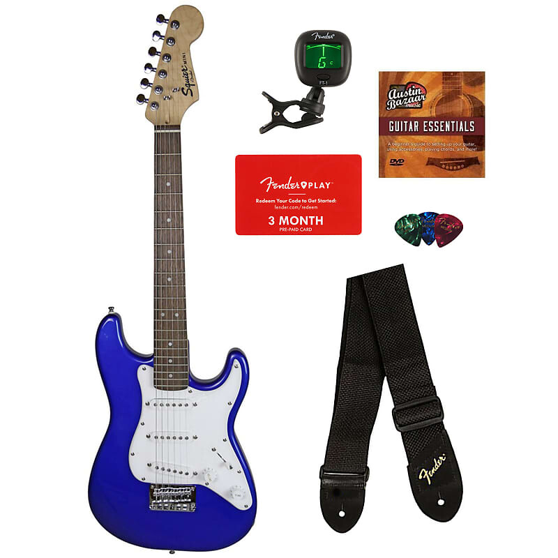 

Электрогитара Fender Squier 3/4-Size Mini Strat - Imperial Blue w/ Tuner