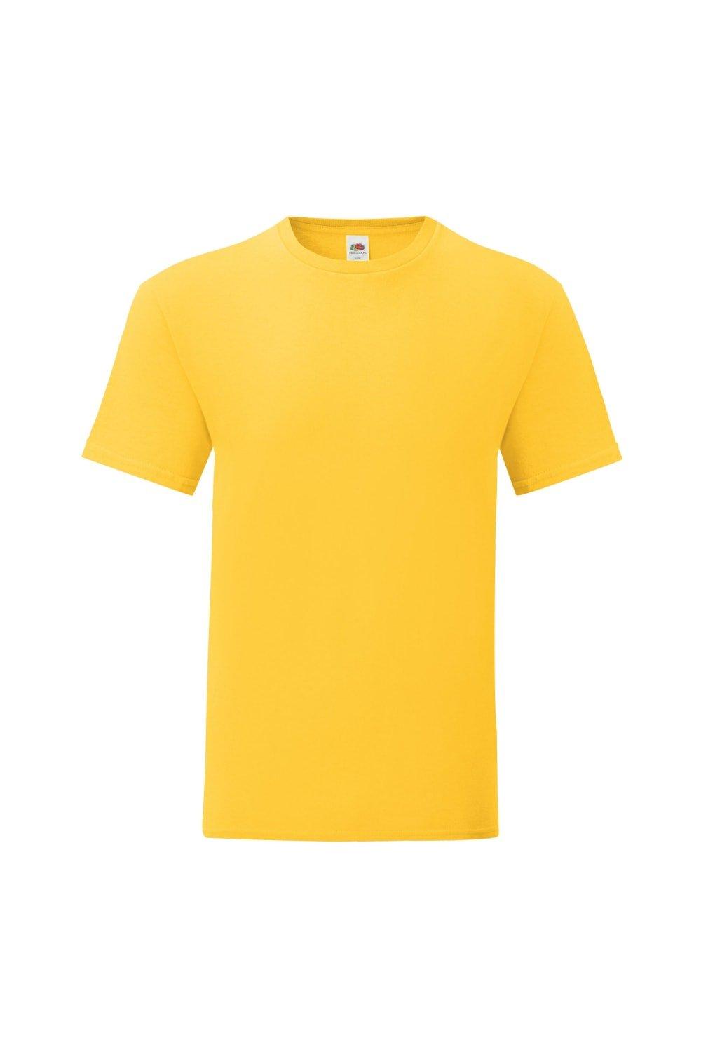 корпорация rockwell standard сертификат на 100 акций в 5 долларов каждая 1967 г Легендарная футболка премиум-класса из хлопка кольцевого прядения Fruit of the Loom, желтый