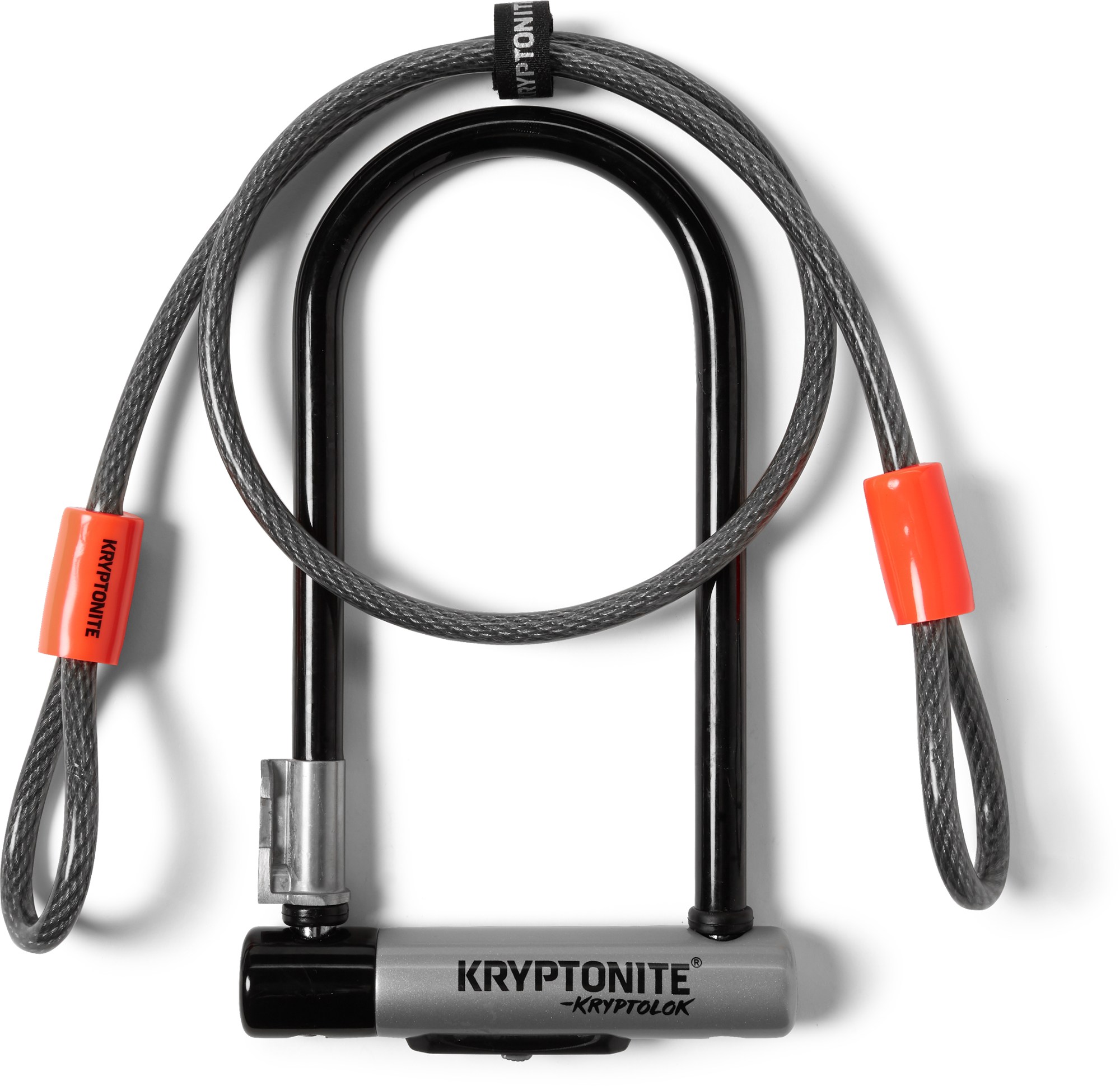 New-U KryptoLok Стандартный U-образный замок с кабелем Kryptonite supreme kryptonite integrated chain lock red ss21 р