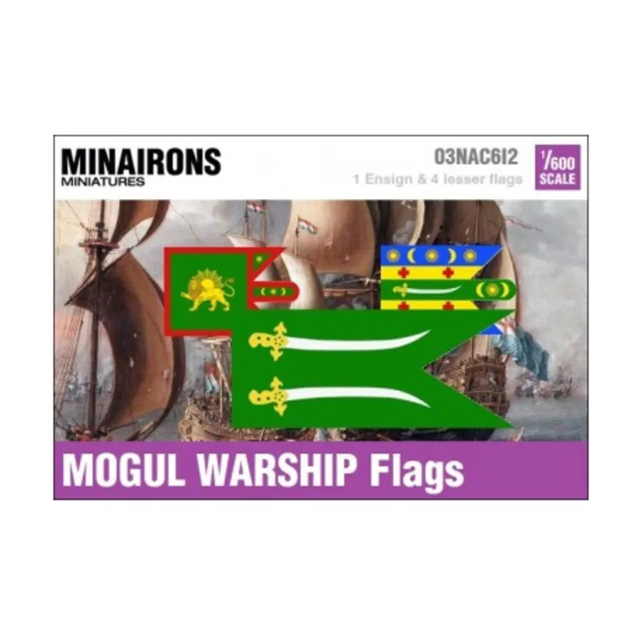 

Флаги военных кораблей Великих Моголов XVII века, Naval Flags (1:600)