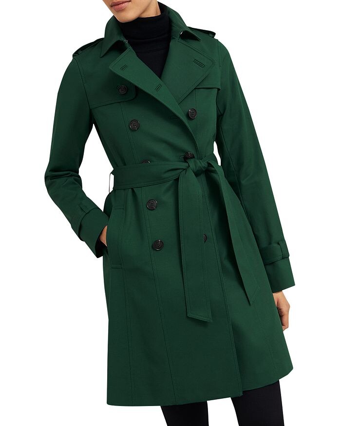 

HOBBS LONDON Тренч Saskia, зеленый