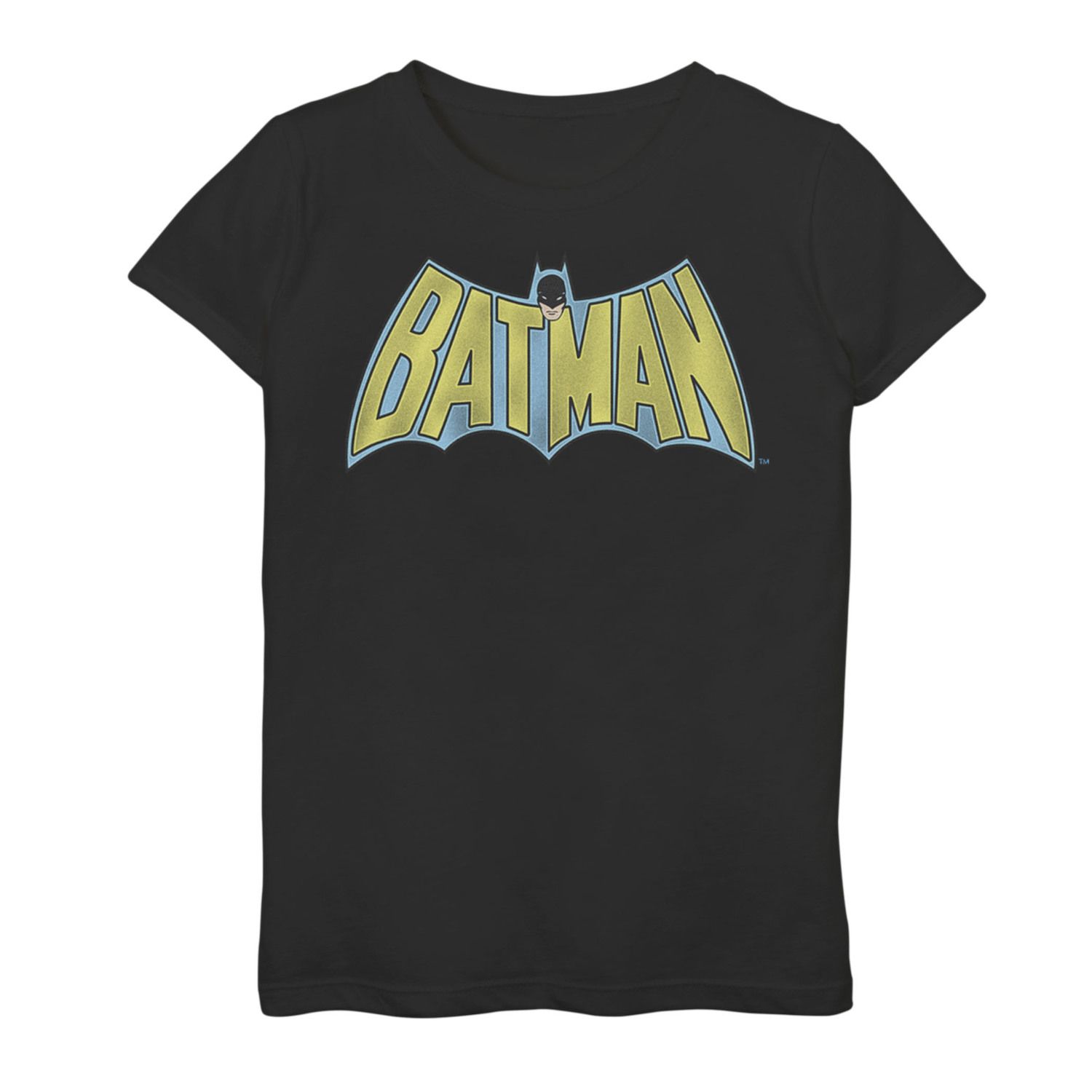 Винтажная футболка с графическим рисунком и логотипом DC Comics для девочек 7–16 лет с Бэтменом DC Comics футболка с геометрическим плакатом и графическим рисунком dc comics для девочек 7–16 лет с бэтменом dc comics