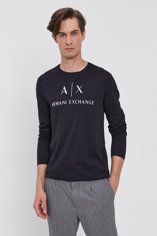 

Лонгслив Armani Exchange, темно-синий