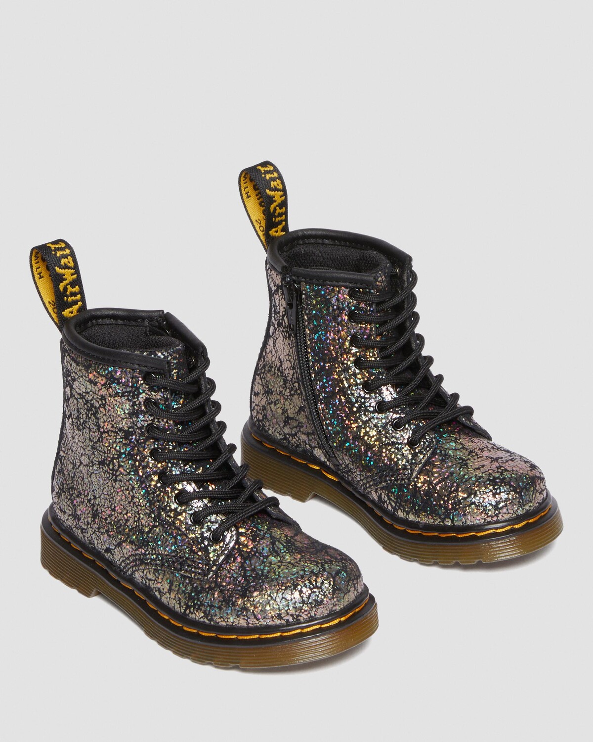 

Ботинки на шнуровке Toddler 1460 с металлизированной жаткой Dr. Martens