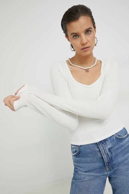 

Компания Холлистер длинный рукав Hollister Co., белый