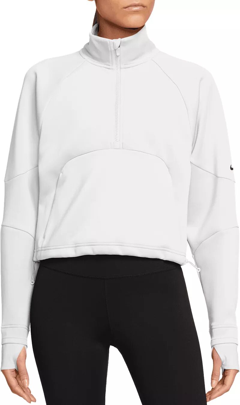 

Женская тренировочная толстовка с молнией 1/2 Nike Dri-FIT Prima, белый