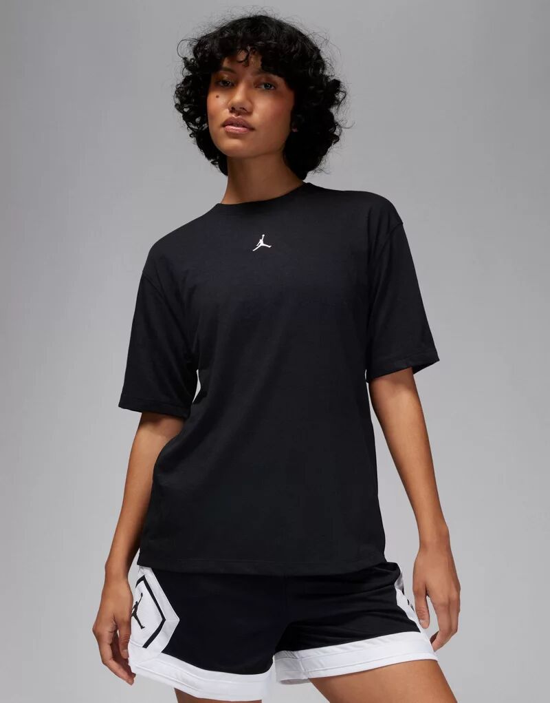 Черная футболка-джемпер Jordan Diamond фотографии