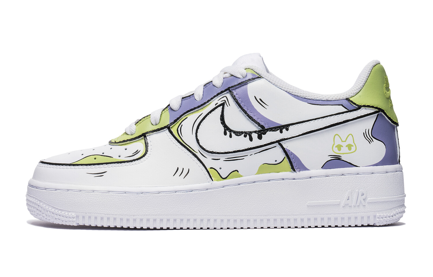 

Кроссовки для скейтбординга Air Force 1 женские низкие зеленые/белые Nike, Зеленый, Кроссовки для скейтбординга Air Force 1 женские низкие зеленые/белые Nike