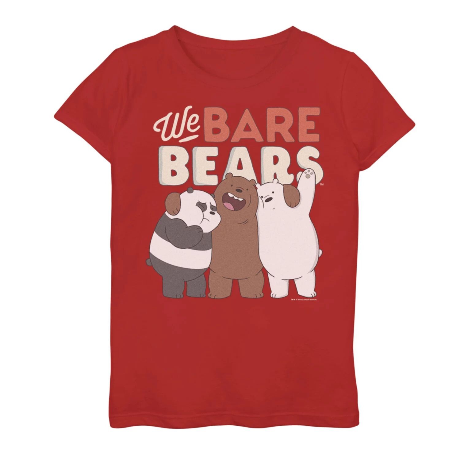 

Футболка с изображением группы Cartoon Network для девочек 7–16 лет We Bare Bears Cartoon Network