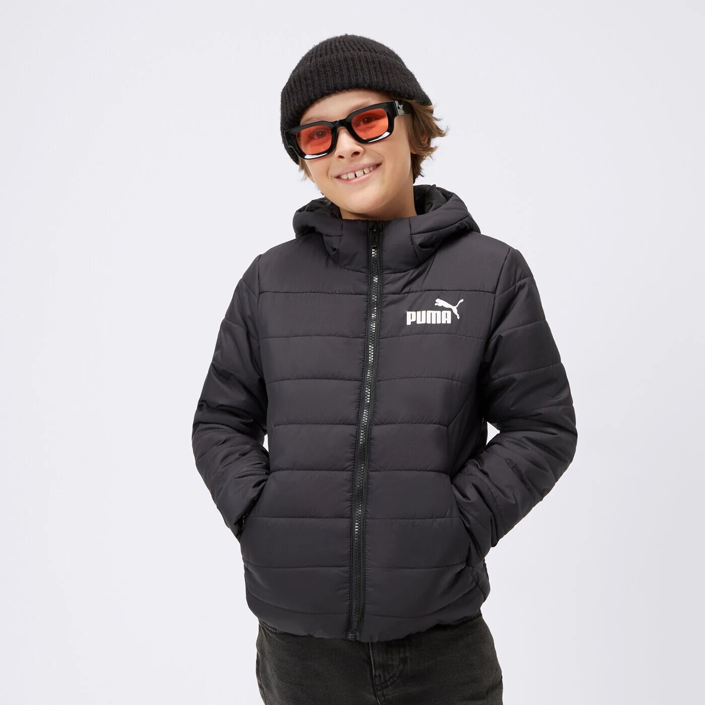

Куртка теплая Puma с капюшоном, черный