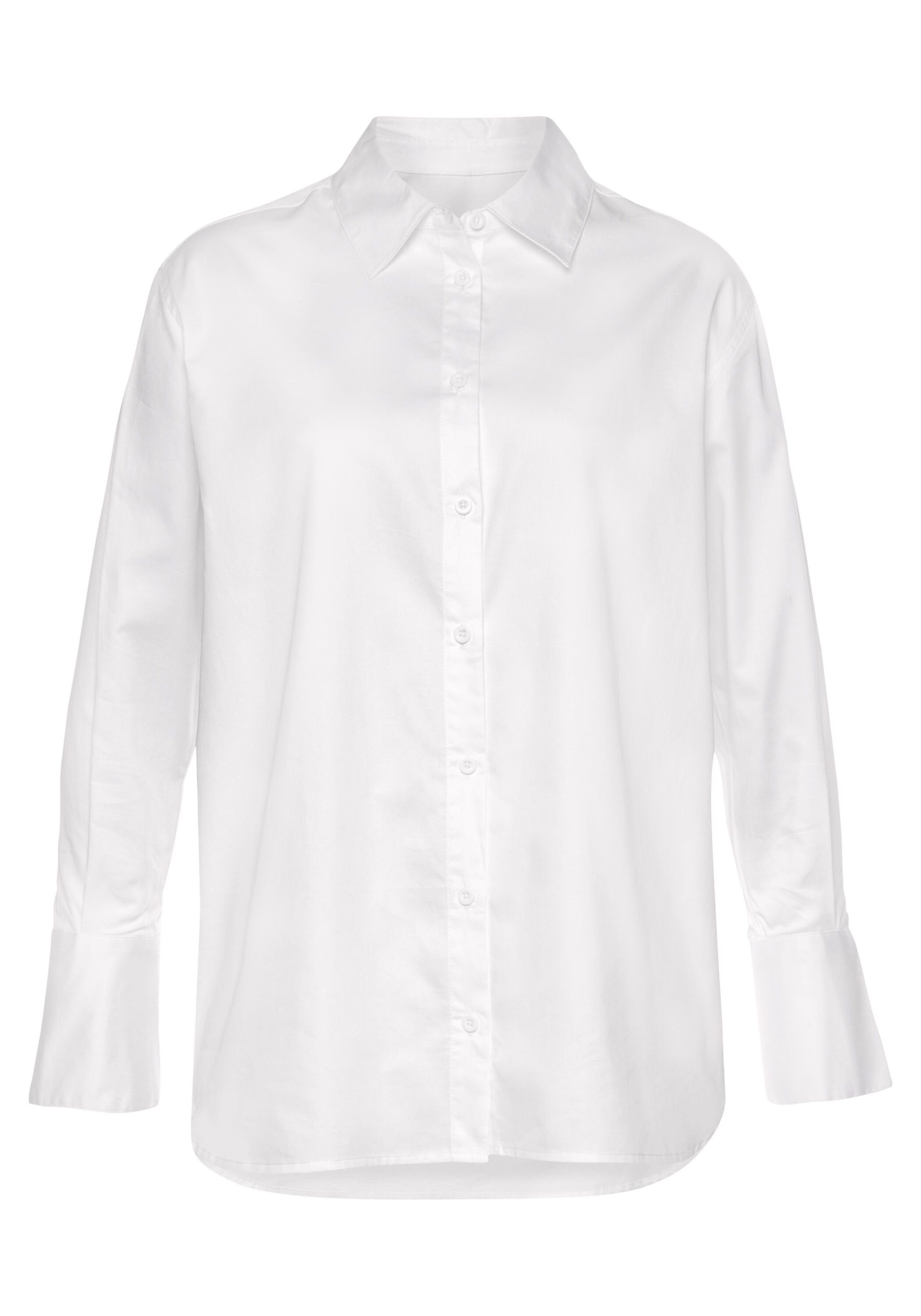 Блуза LASCANA Hemd, кремовый