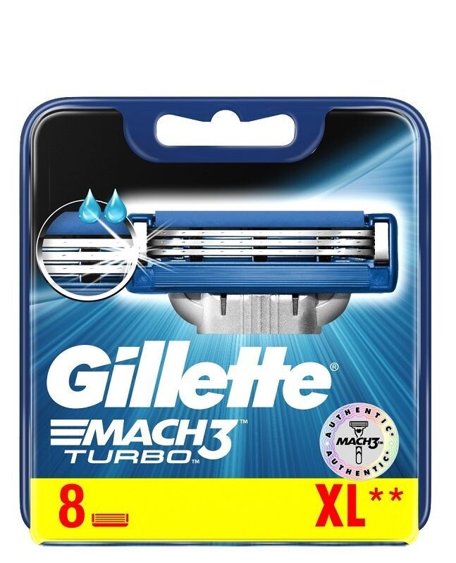 

Gillette Mach3 Turbo картриджи для бритвы, 8 шт.