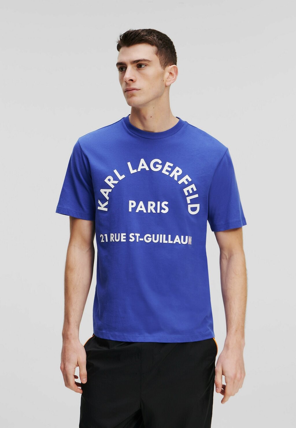 

Футболка с принтом KARL LAGERFELD, синий