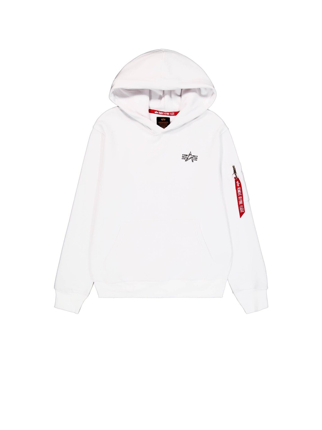 

Толстовка с надписью BP стандартного кроя Alpha Industries, белый