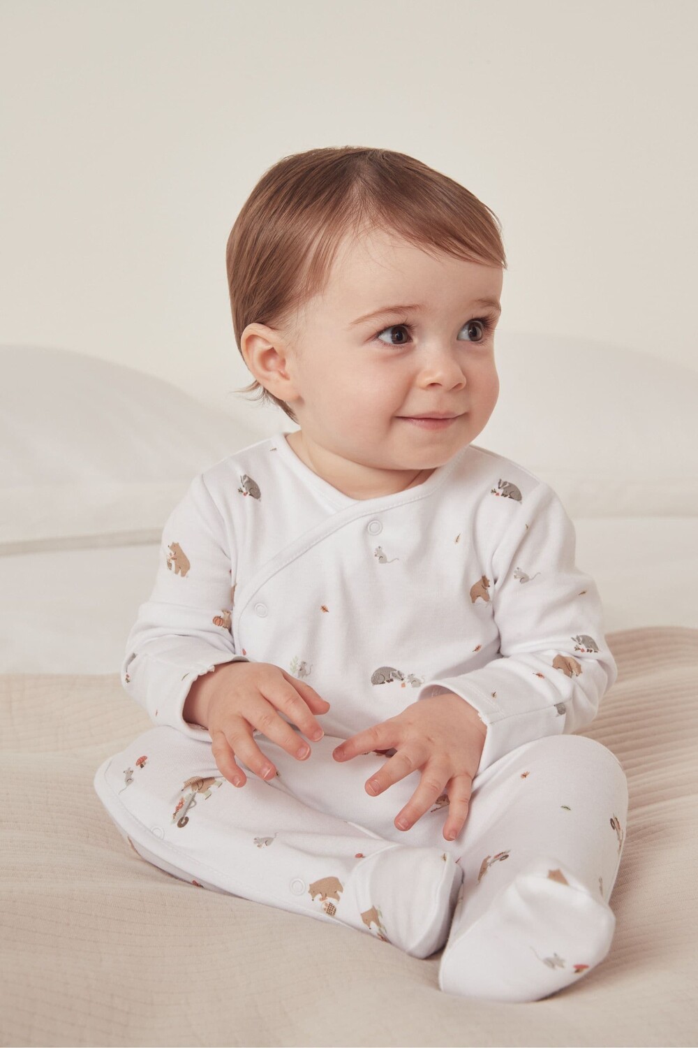 

The компания органический хлопок лесной шарф комбинезон The White Company, белый