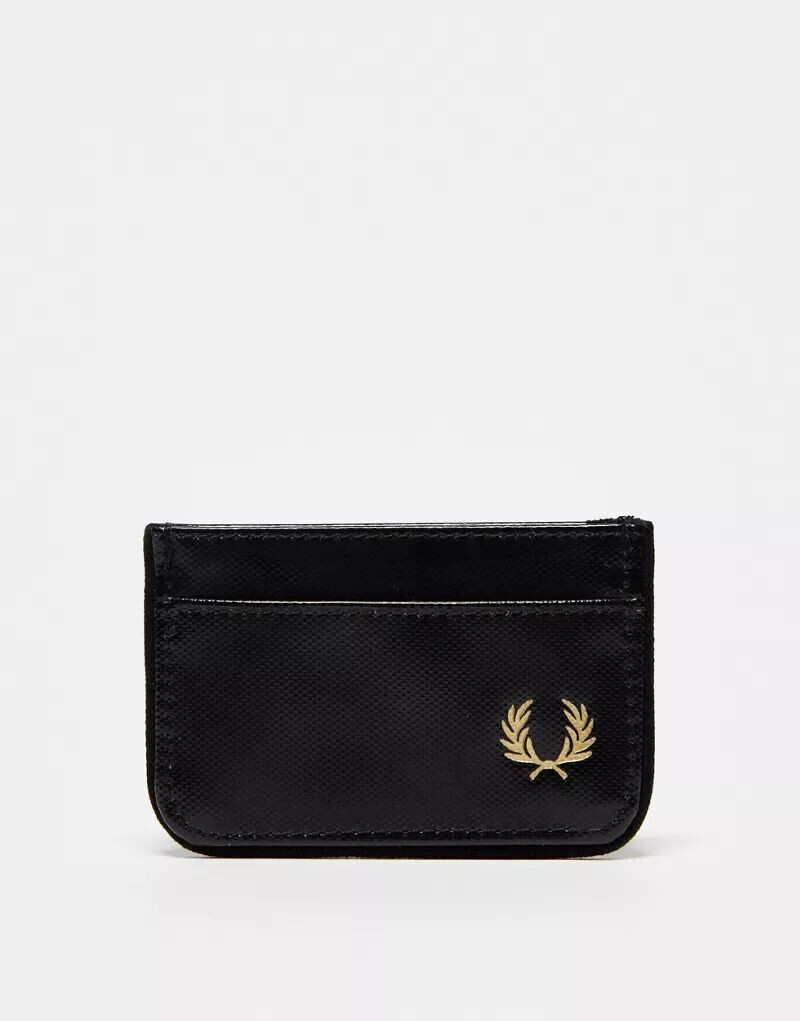 

Черная визитница из полиэстера с покрытием Fred Perry