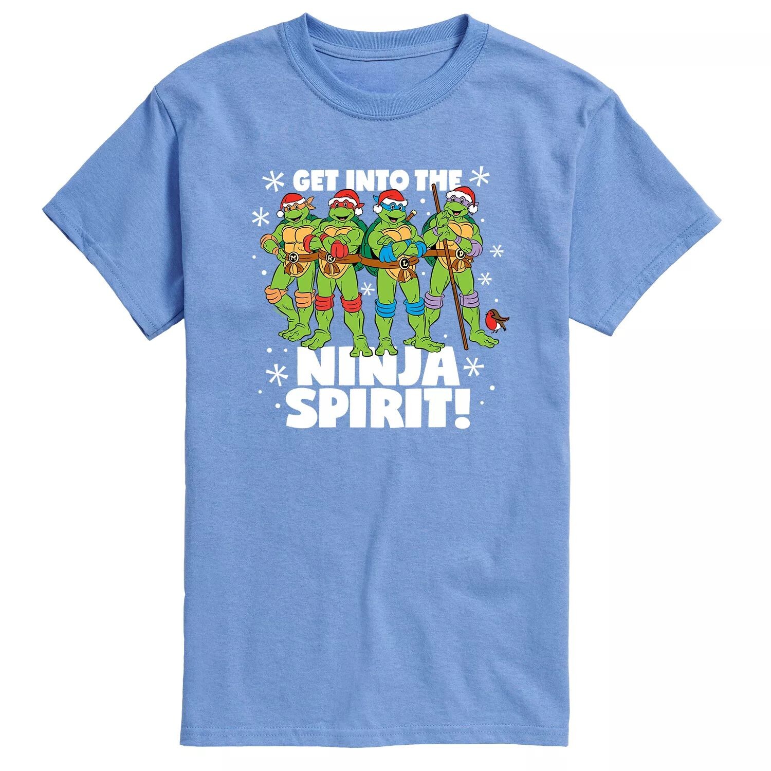 

Мужская рождественская футболка TMNT Ninja Spirit Licensed Character