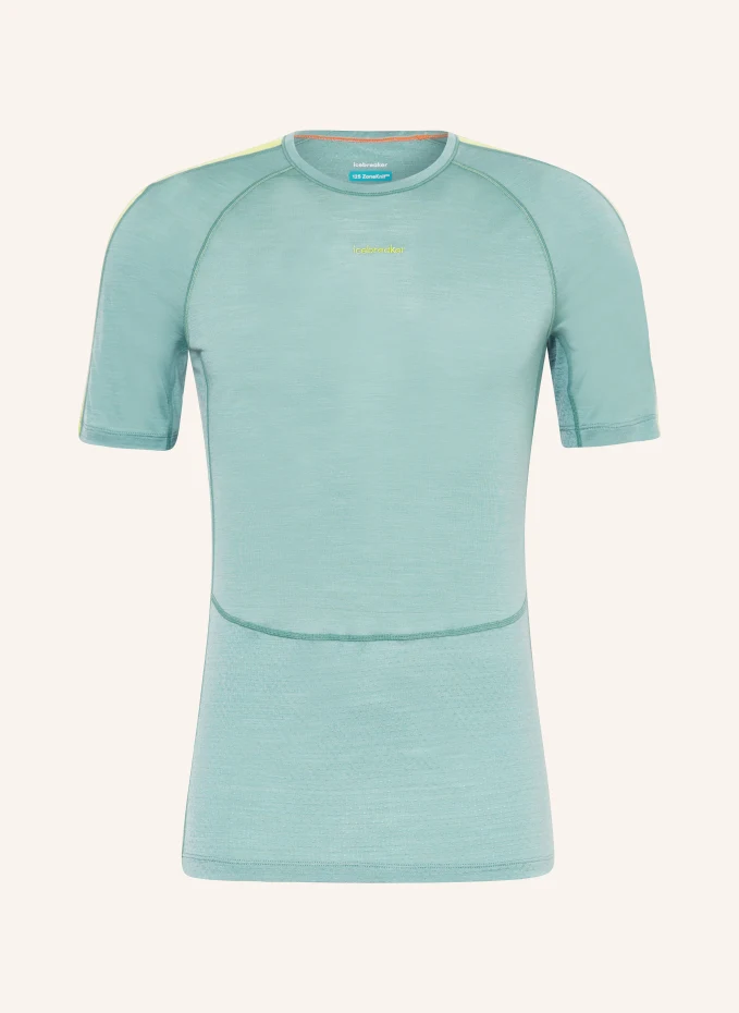 

Футболка zoneknit merino blend energy wind с шерстью мериноса Icebreaker, зеленый