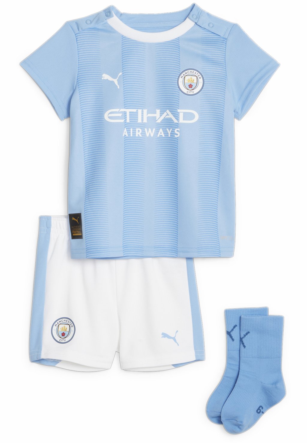 Комплект MANCHESTER CITY F.C. SET Puma, цвет team light blue white шорты manchester city fussball puma цвет white team light blue