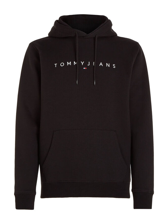 

Толстовка с линейным логотипом Tommy Jeans, черный