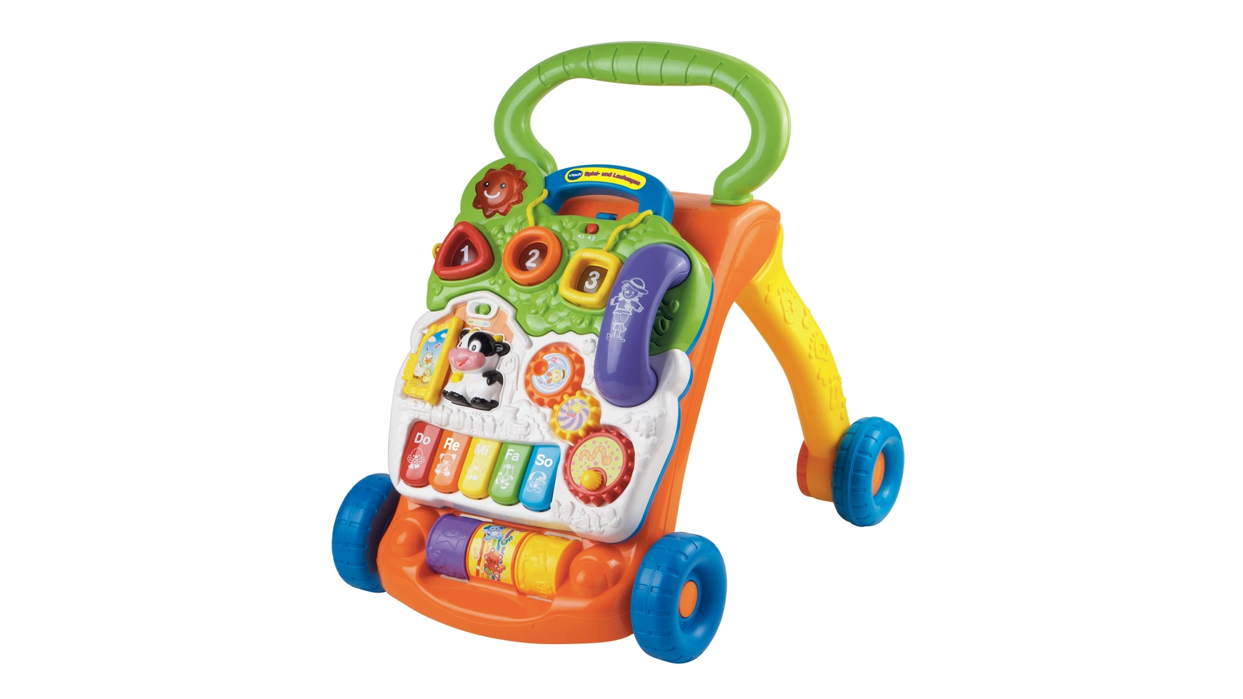 VTech Baby Игра и коляска оранжевая цена и фото