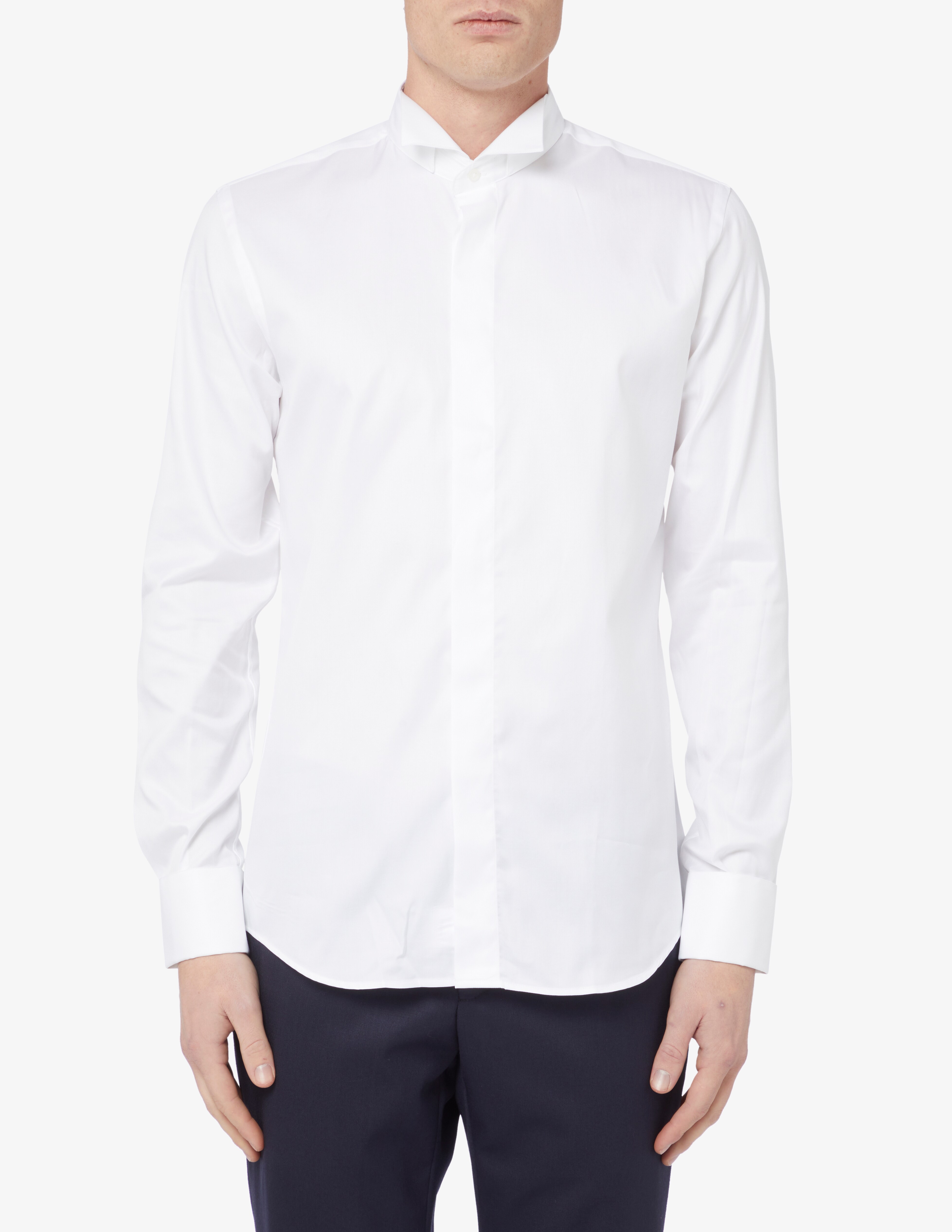 Рубашка модерн Sartoria Italiana, белый цена и фото