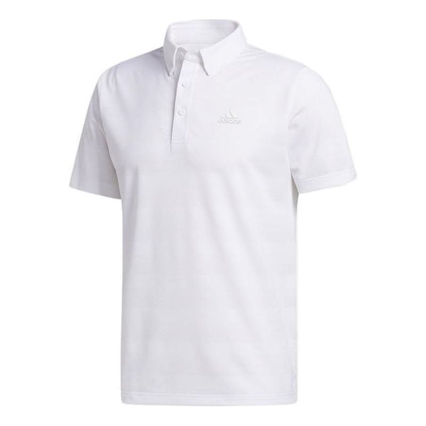 Футболка adidas Solid Color Logo Short Sleeve Polo Shirt White, мультиколор