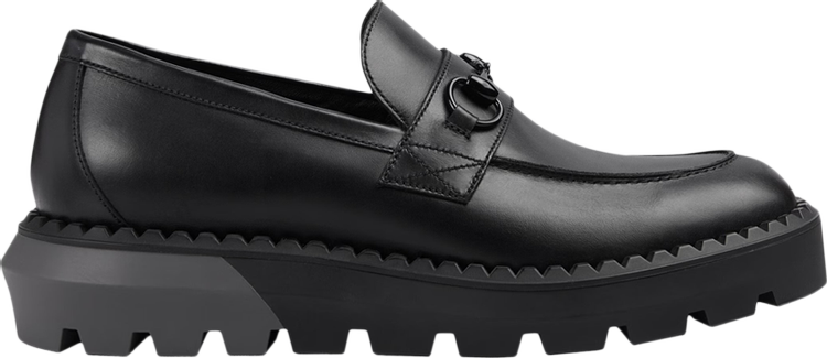 Кроссовки Gucci Horsebit Loafer 'Black', черный